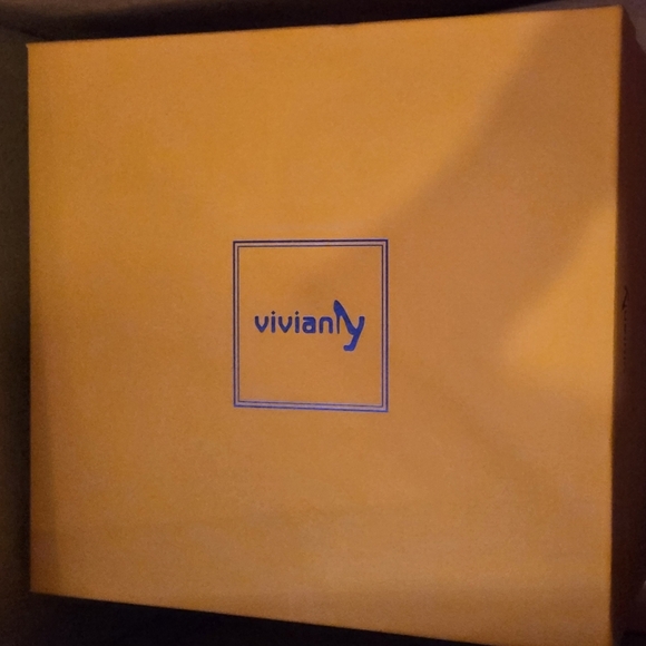 vivianly Women's Wide Knee-High Boots, Pointed Toe Block Heel Zipper, Fashion - Picture 7 of 7